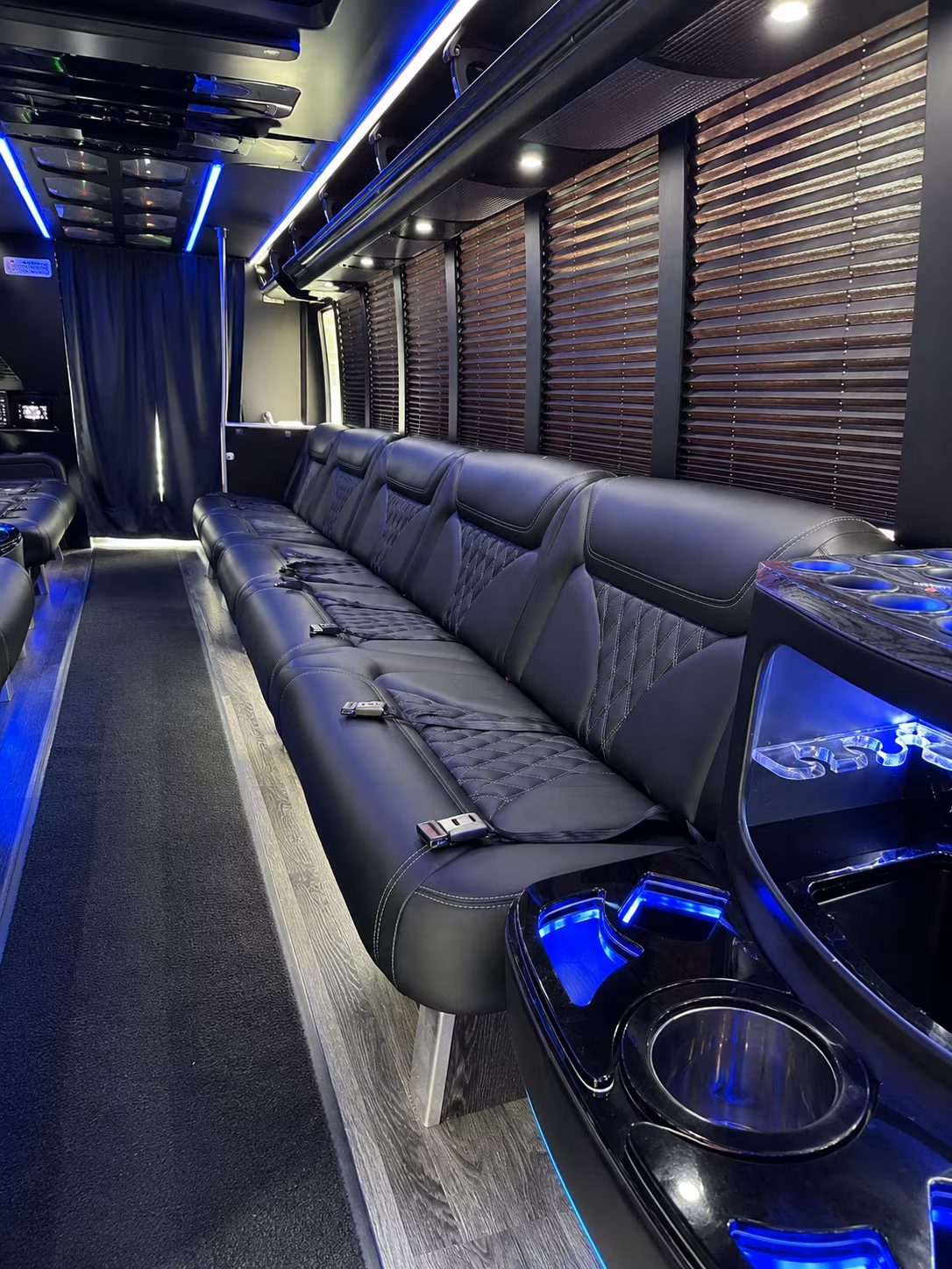 15 Passenger Party Bus Inside