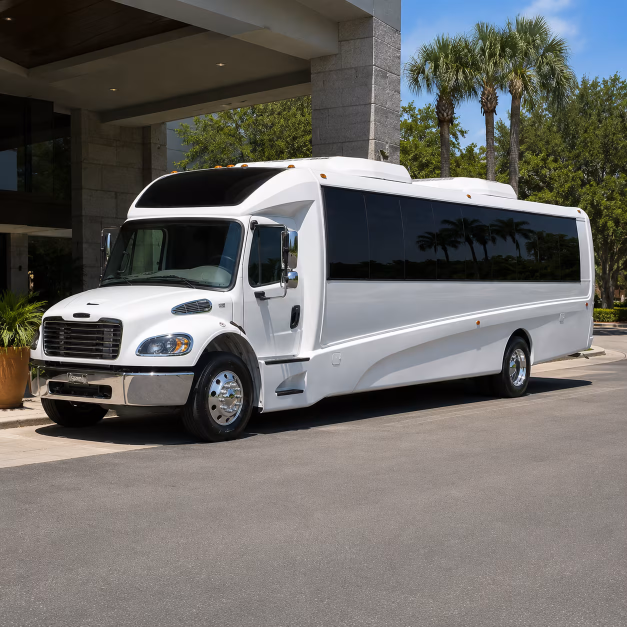 Fairfield Airport Shuttle & Transportation party bus exterior