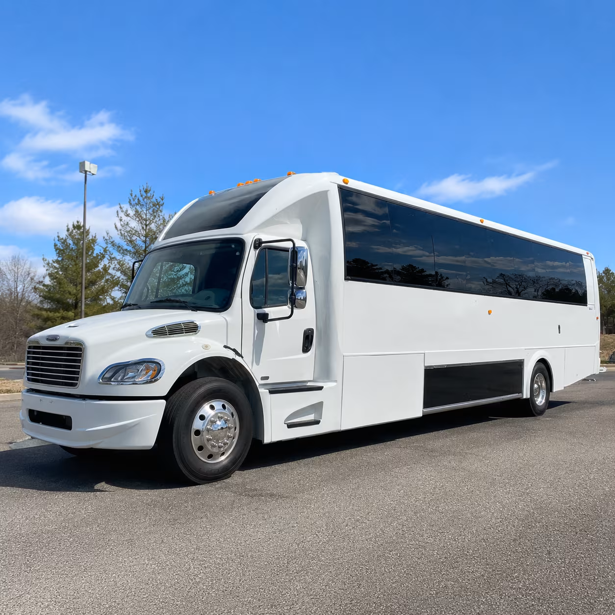 Fairfield Birthday, Sweet 16, & Quinceañera Transportation party bus exterior