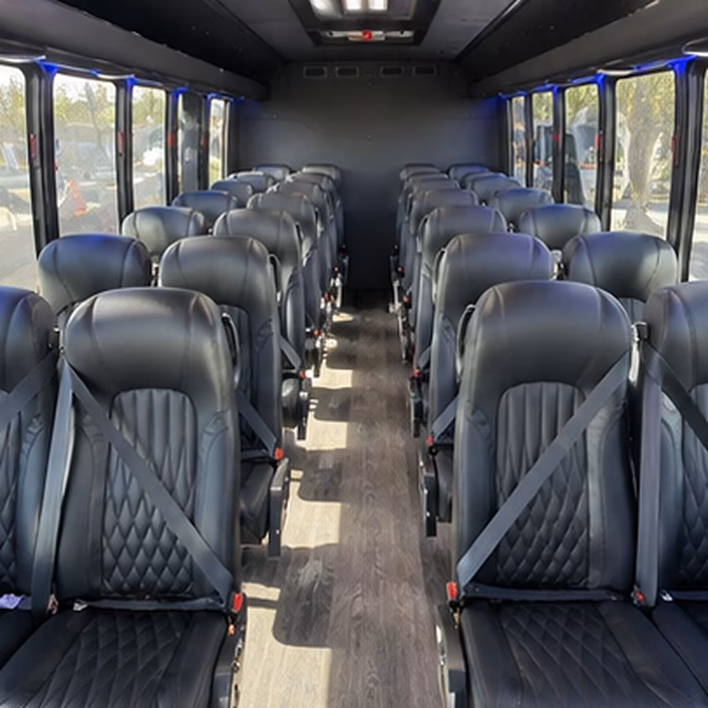 Fairfield Corporate Transportation party bus interior
