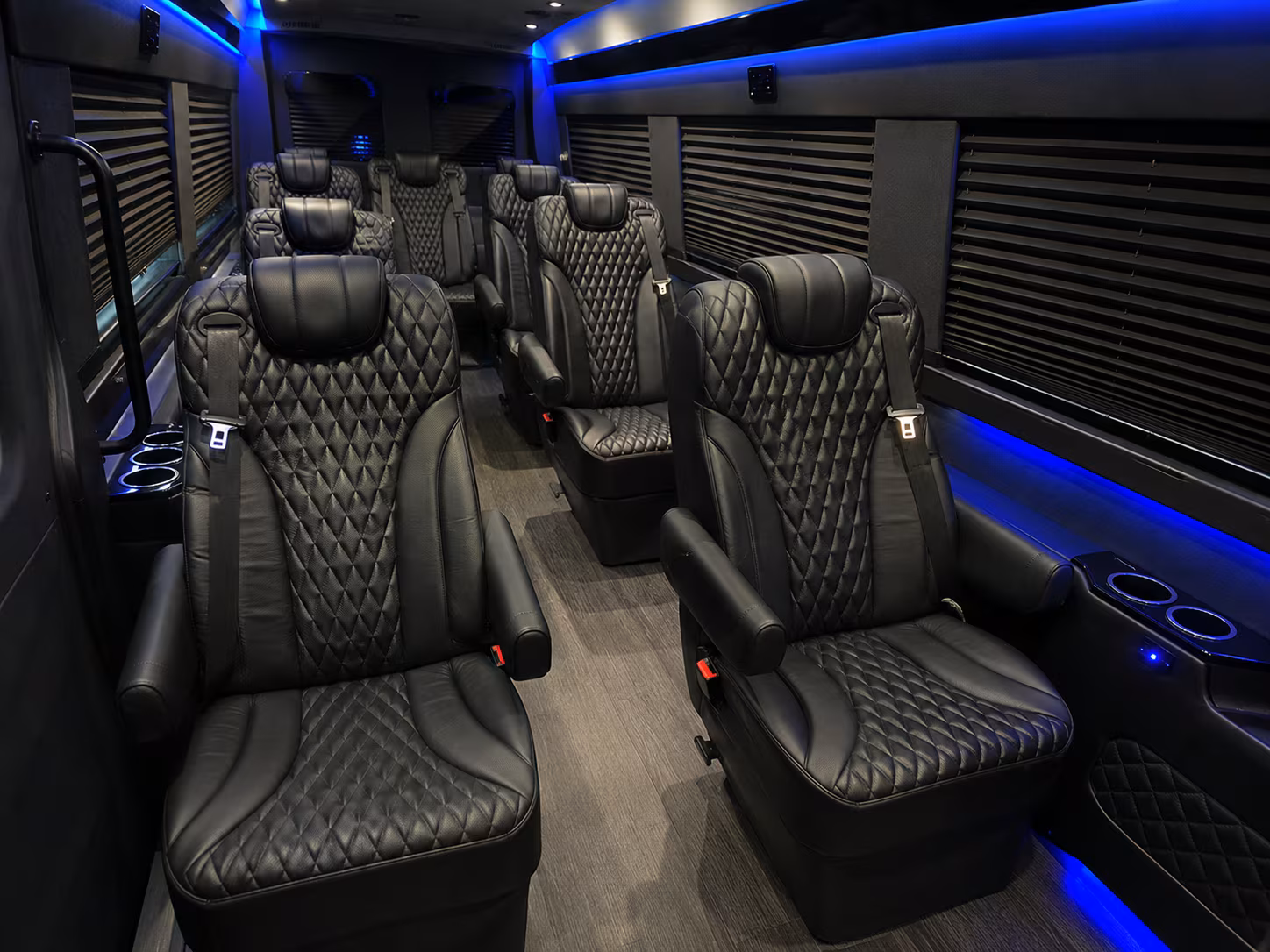 Fairfield Corporate Transportation party bus interior