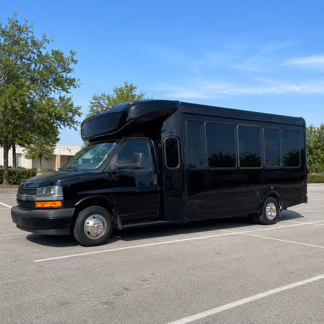Fairfield Private Event Transportation party bus exterior