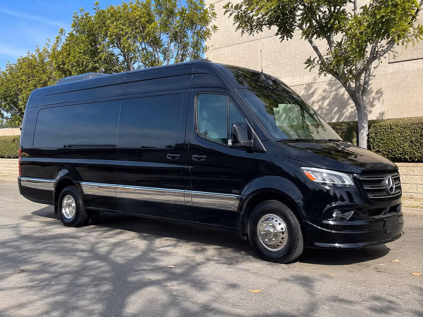 Fairfield School Event Transportation party bus exterior