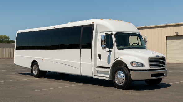 Exterior of Charter Bus Company Concord's 30 Passenger Party Bus in Concord
