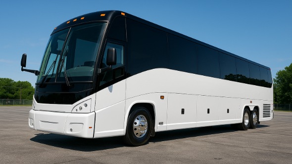 Exterior of Charter Bus Company Richmond's 40 Passenger Party Bus in Richmond