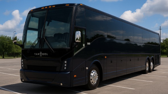 Exterior of Charter Bus Company Fairfield's 44 Passenger Charter Bus in Fairfield