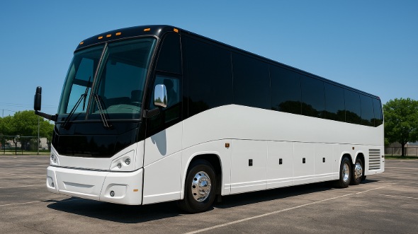 Exterior of Charter Bus Company Richmond's 50 Passenger Party Bus in Richmond