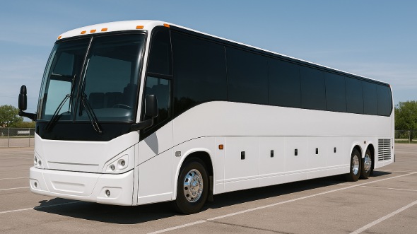 Exterior of Charter Bus Company Fairfield's 51 Passenger Charter Bus in Fairfield