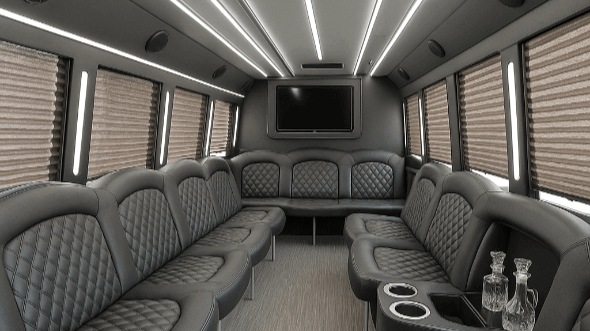 fairfield 40 passenger party bus interior
